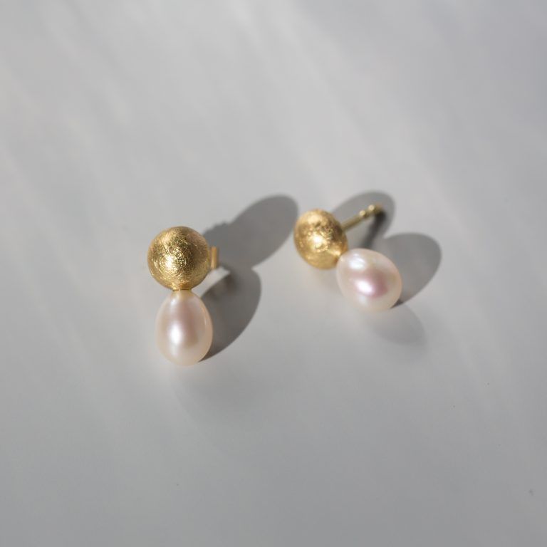 Ohrringe Gold und Perle